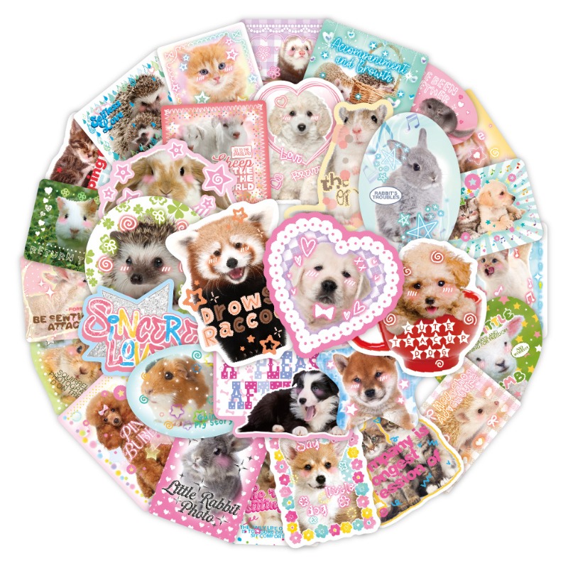 Phone Accessories For Kids - 50 buah/set stiker jurnal buku tempel