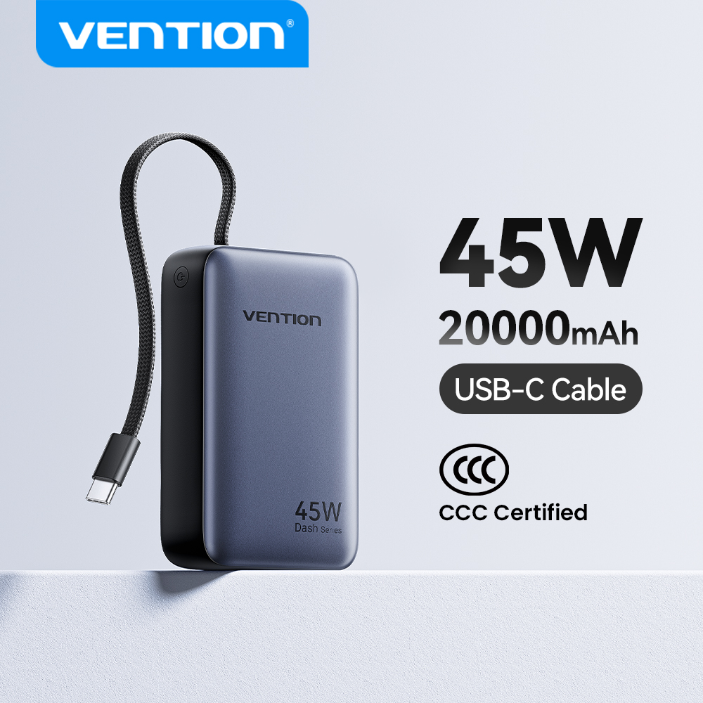 Portable Charger 20000Mah - Vention CCC 45W 20000MAh Power Bank