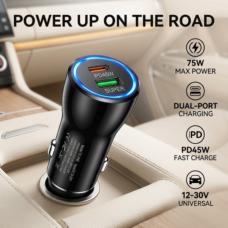 Usb C Hub - Pengisi Daya Mobil USB C 45W