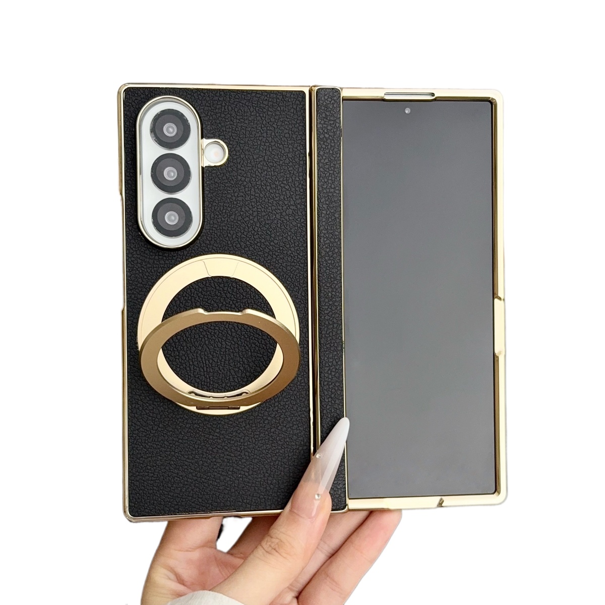 Z Phone Accessories - Casing Ponsel Kulit Magnetik Untuk Samsung