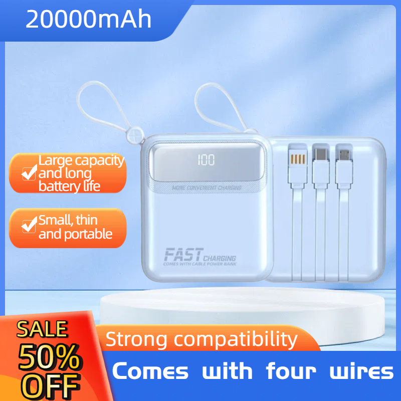 Portable Charger 20000Mah - Power Bank Portabel Kecil 20000mAh Bersertifikasi