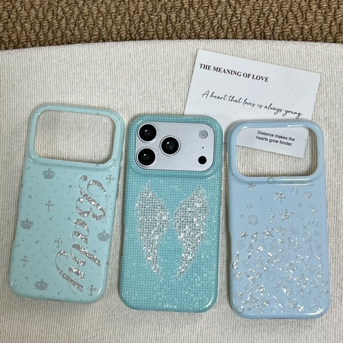 Phone Accessories List - Casing Ponsel Korea Warna Mint Motif