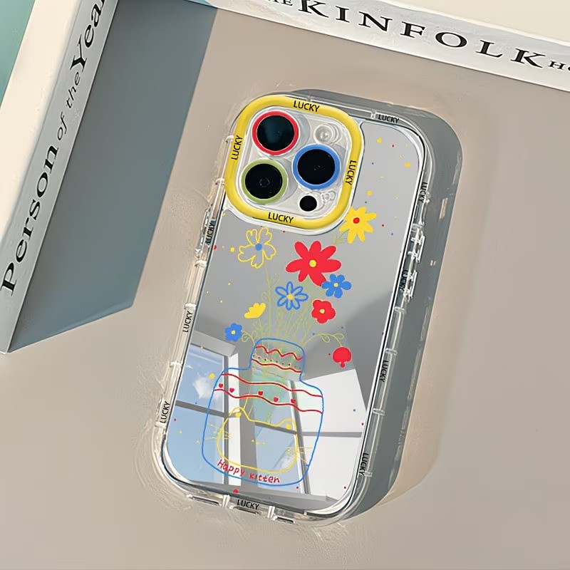 Phone Accessories List - Casing Ponsel Cermin Desain Vas Bunga