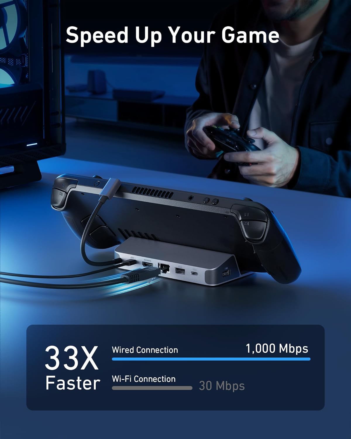 Usb C Hub - Stasiun Pengisian Daya Anker untuk Steam