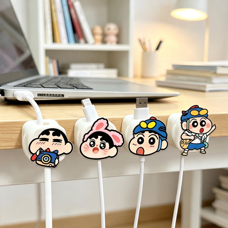 Cable Organizer Magnetic - Penyangga Kabel Magnetik Crayon Shinchan Kawaii,