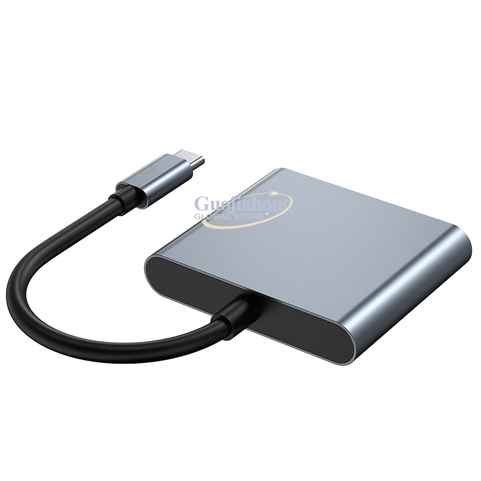 Usb C Hub - Docking station USB-C ke HD tiga-dalam-satu