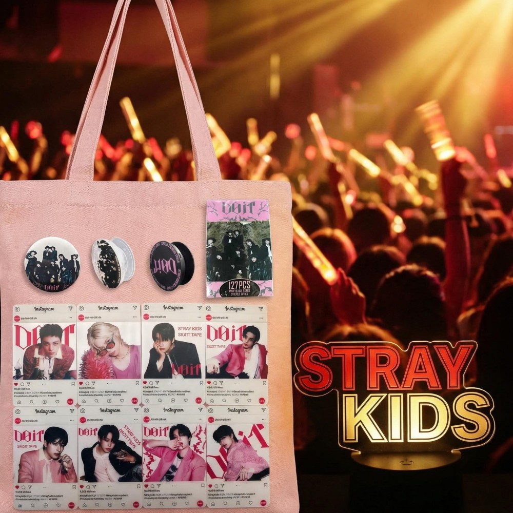 Phone Accessories For Kids - Stiker Kartu Foto Kpop Stray SKZ