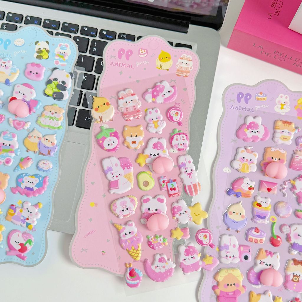 4 Buah Stiker Anak 3D Lembut B - Phone Accessories For Kids ulasan dan harga