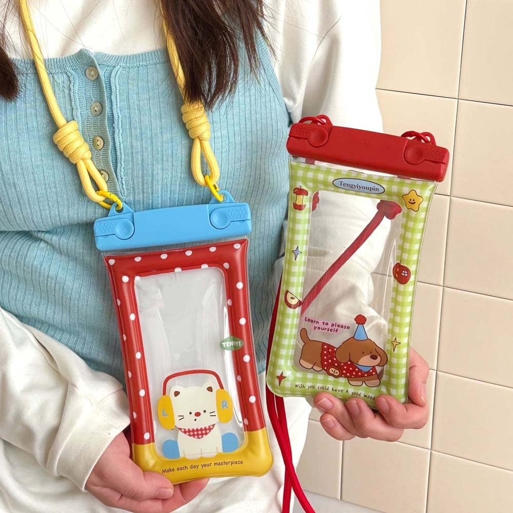 Tas Leher Transparan Bermotif  - Waterproof Phone Bag ulasan dan harga