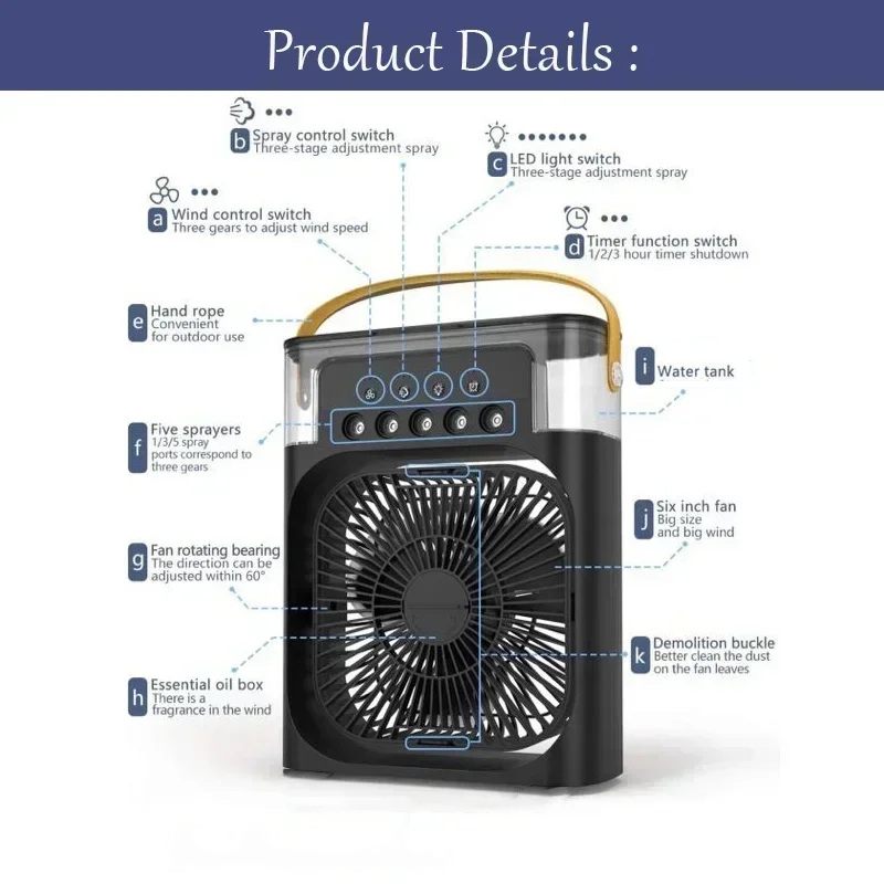 Pendingin Udara Mini 3 in 1, P - Phone Cooling Fan ulasan dan harga
