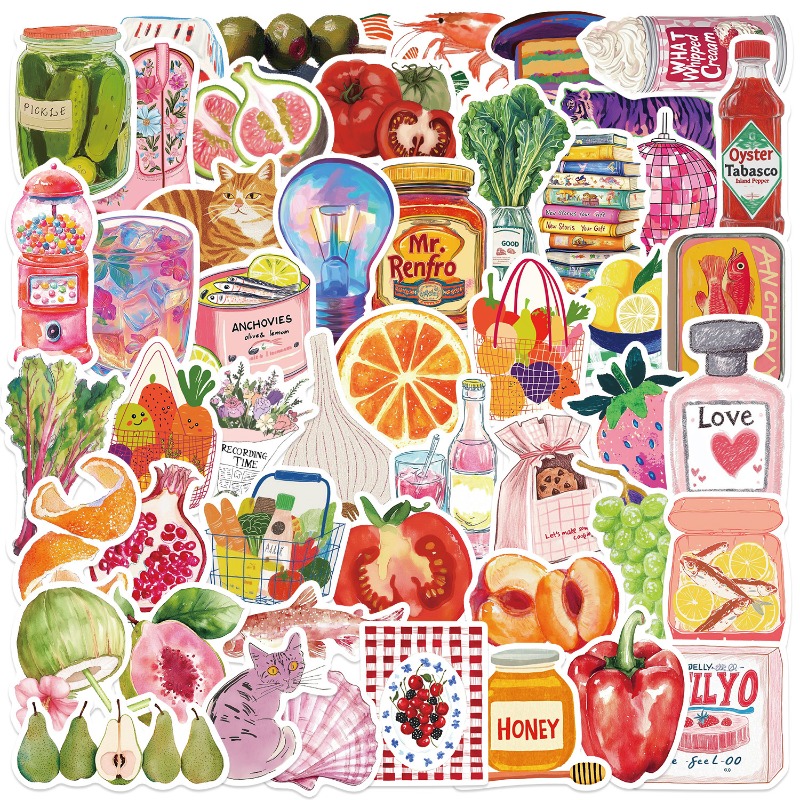 50 Buah/Set Stiker Jurnal Buku - Phone Accessories For Kids ulasan dan harga