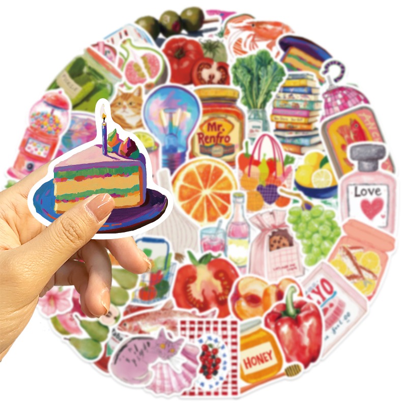 50 Buah/Set Stiker Jurnal Buku - Phone Accessories For Kids ulasan dan harga