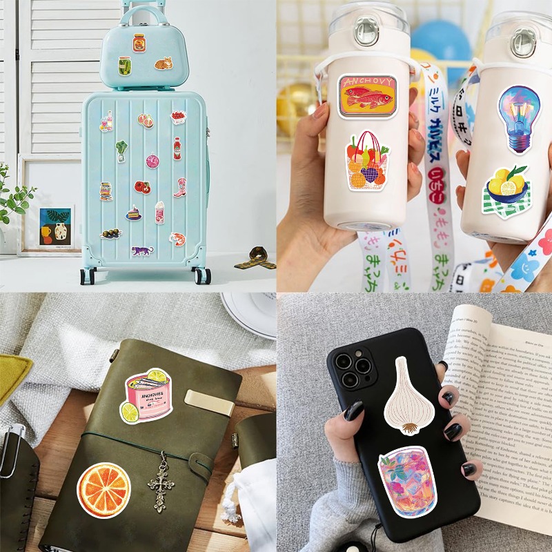 50 Buah/Set Stiker Jurnal Buku - Phone Accessories For Kids ulasan dan harga