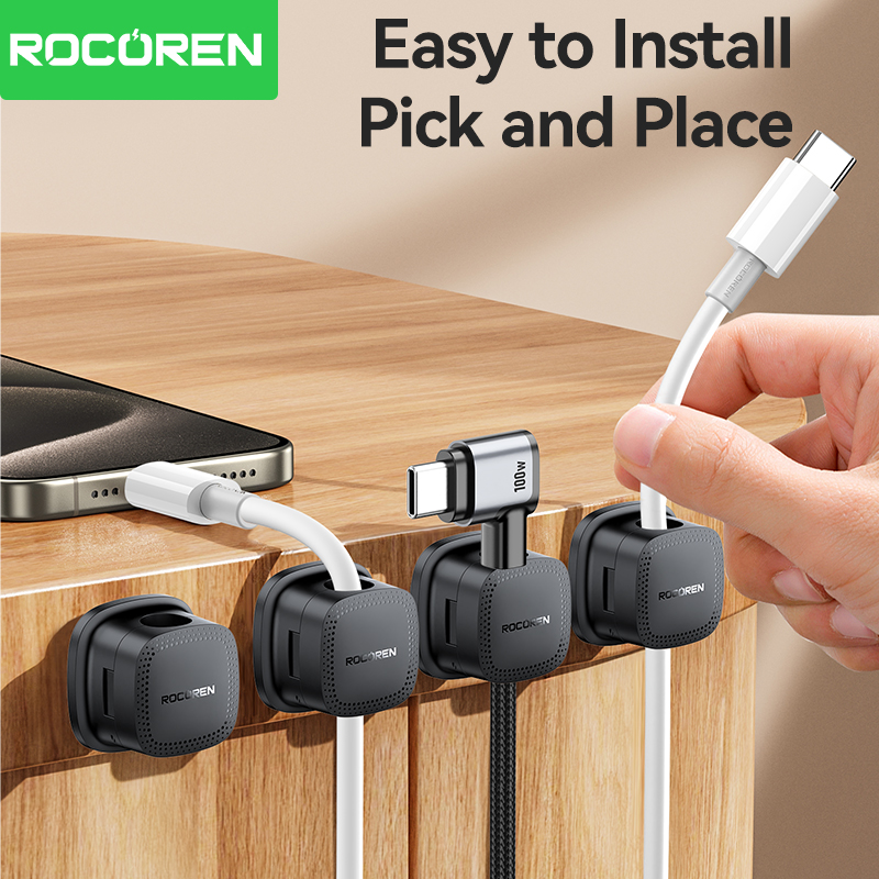 ROCOREN 30 Buah Klip Pengatur  - Cable Organizer Magnetic ulasan dan harga