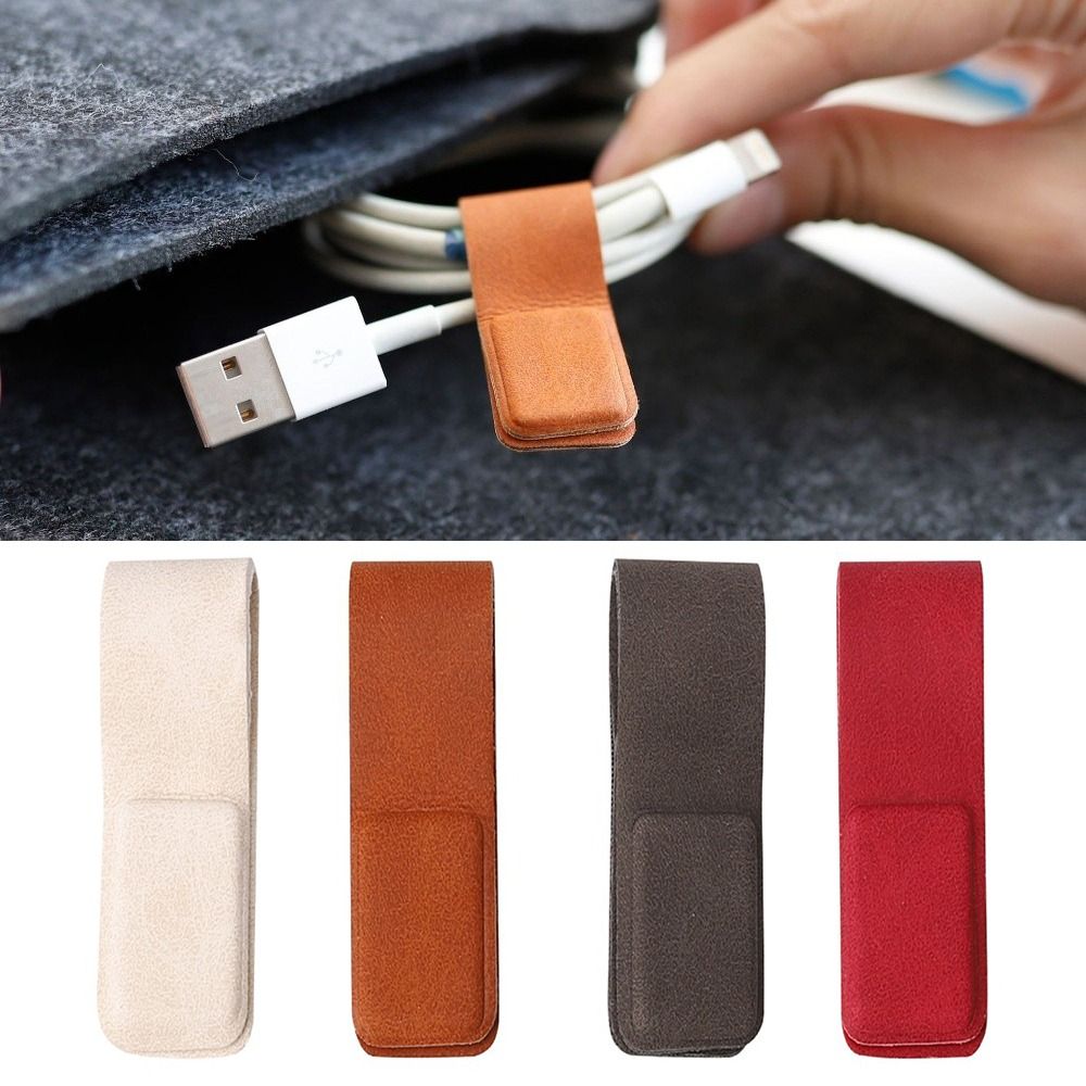 Klip Kabel Earphone Kulit Baru - Cable Organizer Magnetic ulasan dan harga