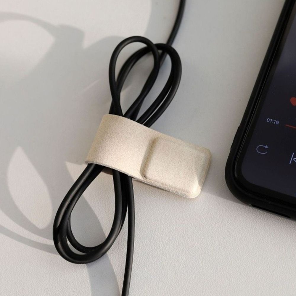 Klip Kabel Earphone Kulit Baru - Cable Organizer Magnetic ulasan dan harga