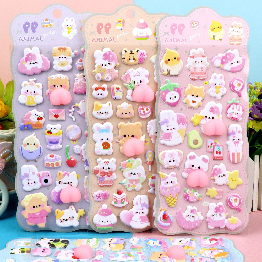 2/4 Buah Stiker 3D Lembut Bent - Phone Accessories For Kids ulasan dan harga