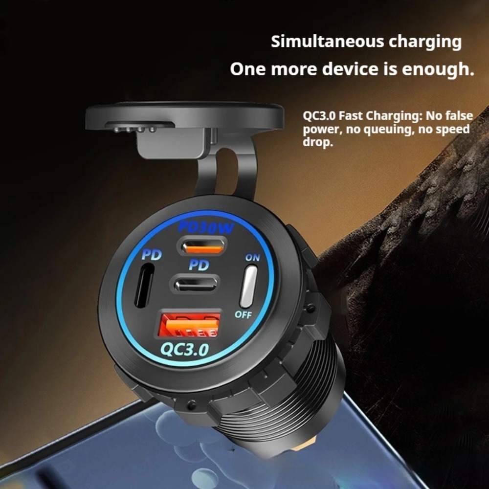 Soket Pengisi Daya Mobil 4-Por - Usb C Hub ulasan dan harga