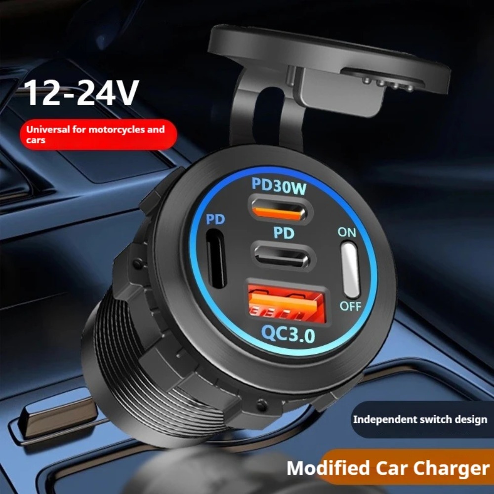 Soket Pengisi Daya Mobil 4-Por - Usb C Hub ulasan dan harga