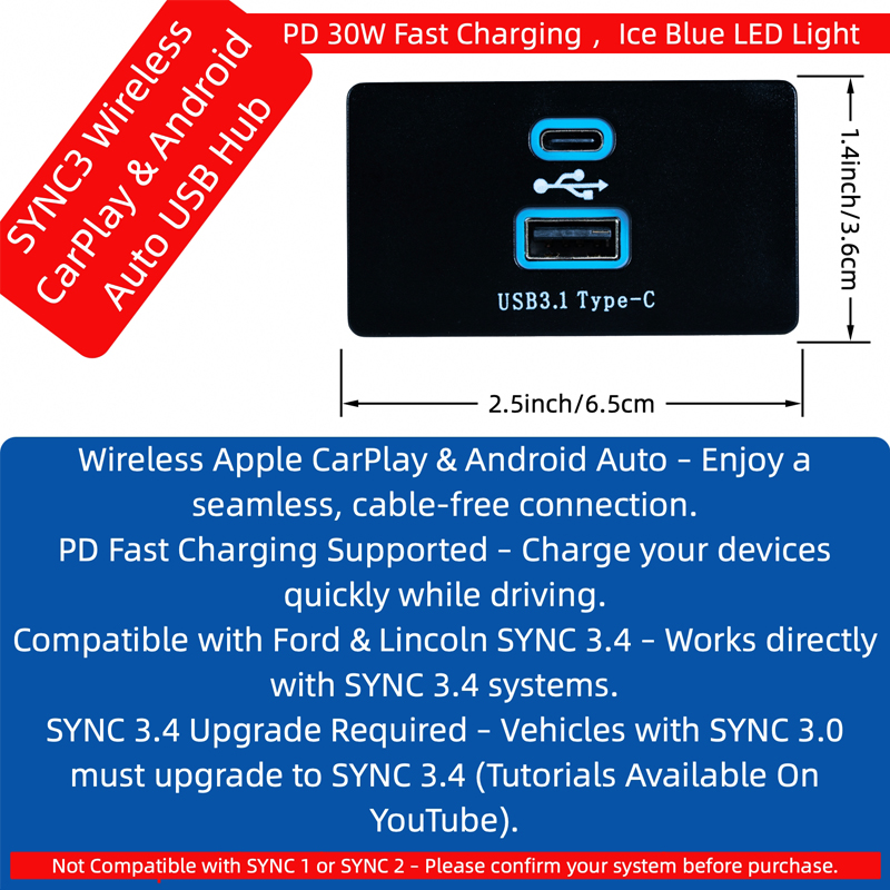 HUB USB Wireless Carplay Untuk - Usb C Hub ulasan dan harga