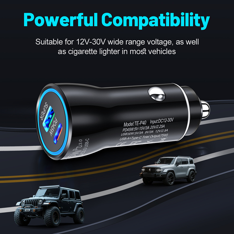 Pengisi Daya Mobil USB C 45W D - Usb C Hub ulasan dan harga