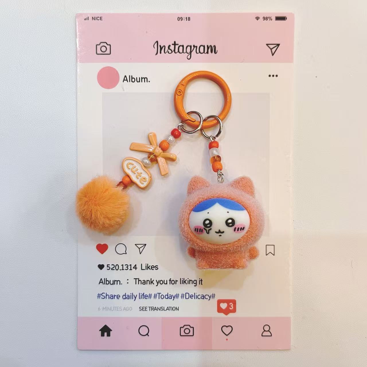 Gantungan Kunci Kartun Flocked - Phone Accessories For Kids ulasan dan harga