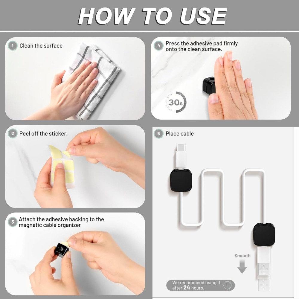 Penjepit Kabel Magnetik untuk  - Cable Organizer Magnetic ulasan dan harga