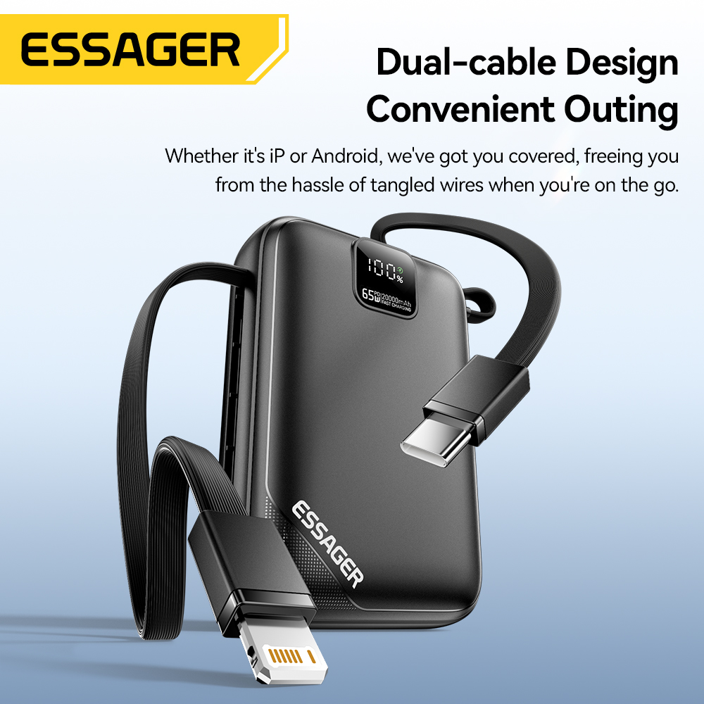 Essager Power Bank 65W 20000MA - Portable Charger 20000Mah ulasan dan harga
