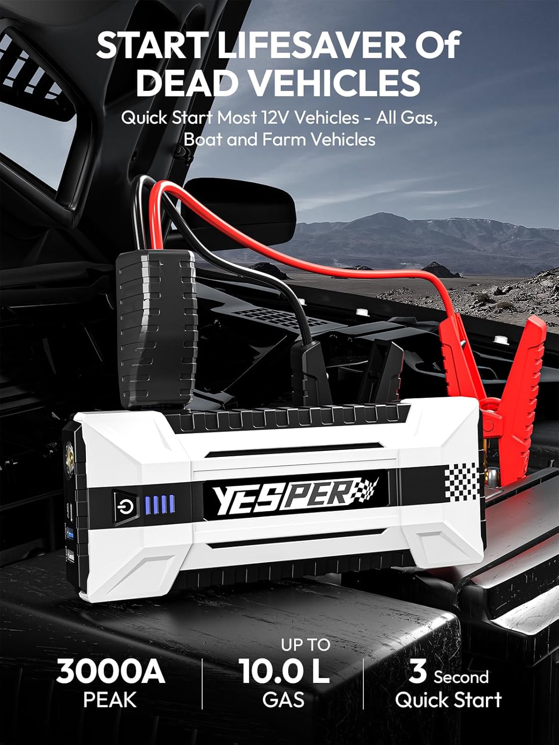 YEPSER YJS20 3000A Peak 12V Ju - Portable Charger 20000Mah ulasan dan harga