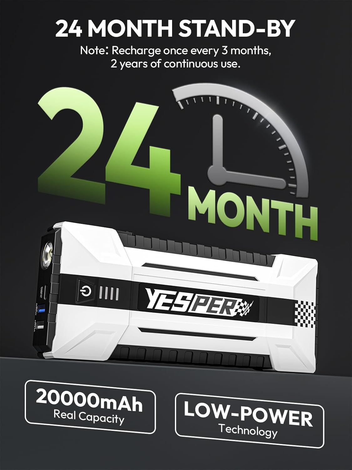 YEPSER YJS20 3000A Peak 12V Ju - Portable Charger 20000Mah ulasan dan harga