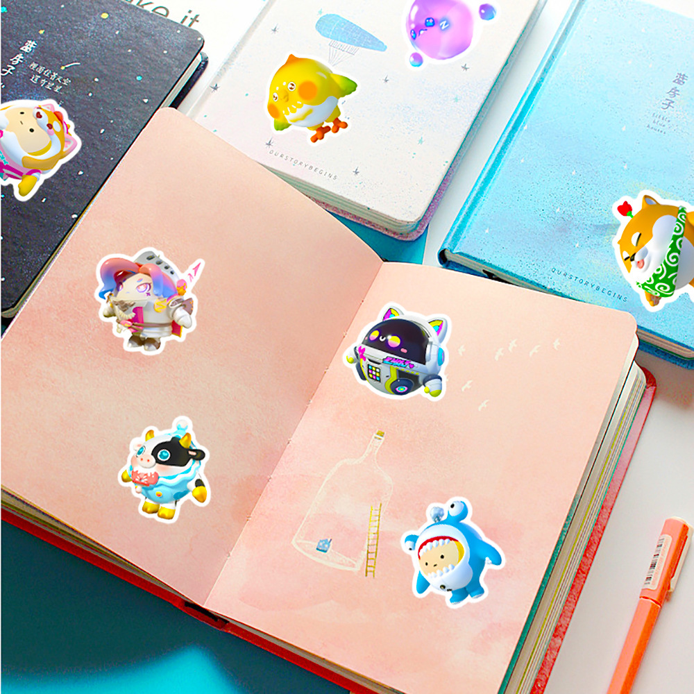 50 Buah Stiker Kartun Pesta Te - Phone Accessories For Kids ulasan dan harga