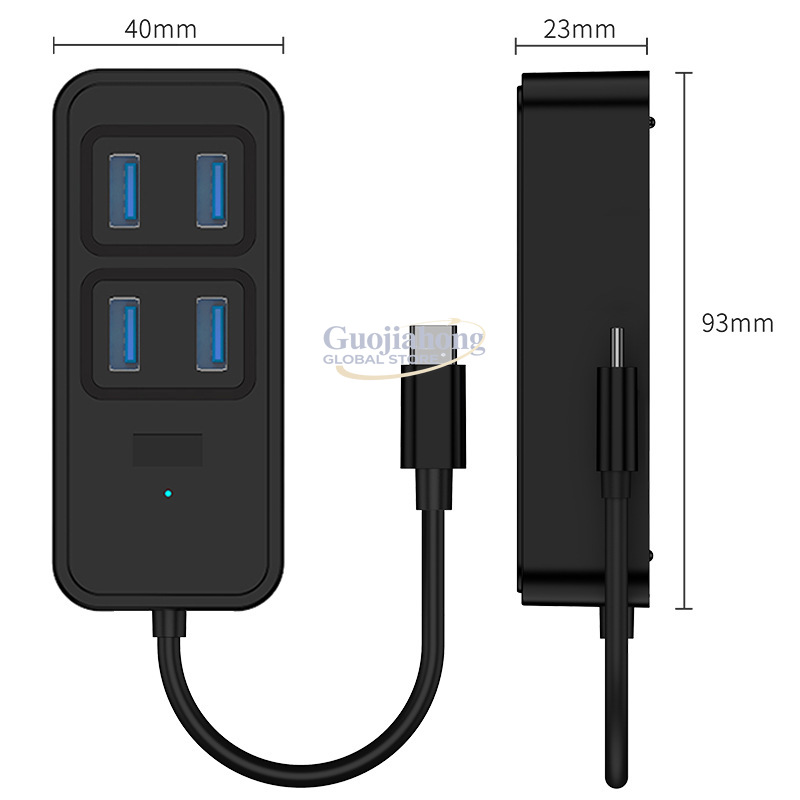 Hub USB3.0 lintas batas, break - Usb C Hub ulasan dan harga
