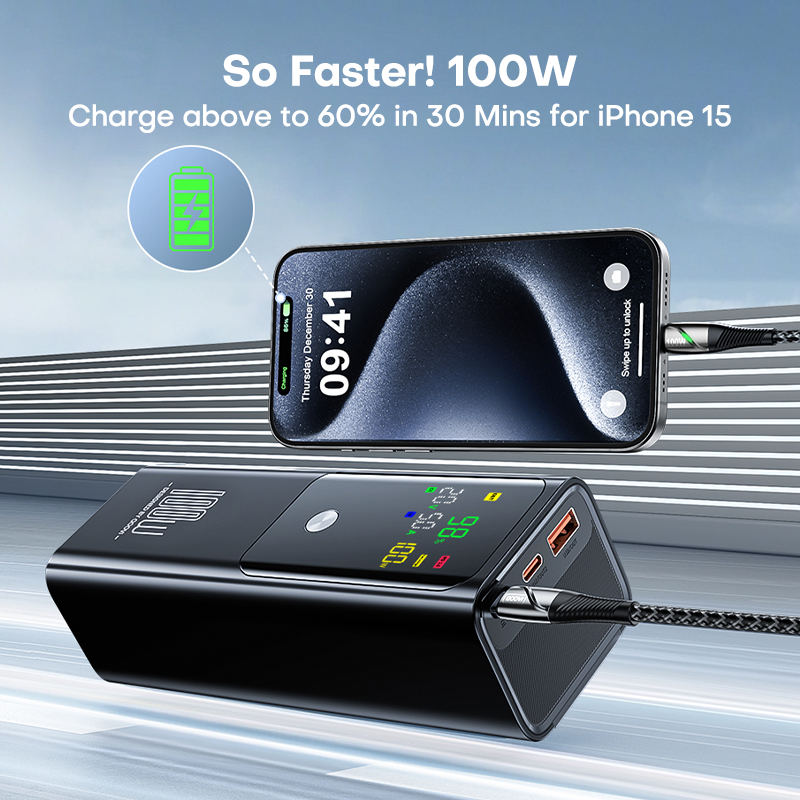 QOOVI PD Power Bank 100W, peng - Portable Charger 20000Mah ulasan dan harga