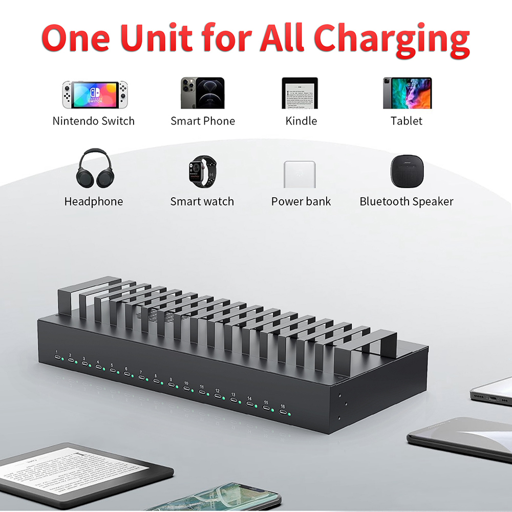 CA16-165C Hub USB Type-C 16 Po - Usb C Hub ulasan dan harga